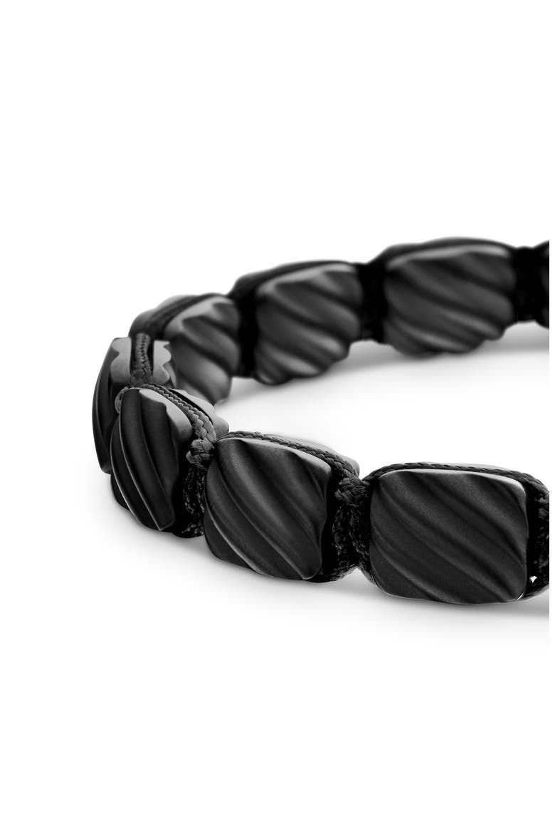 Men's Woven Tile Bracelet in Black Titanium & Sterling Silver, Alternate, color, BLCK TITANIUM W/ STERLING SILV