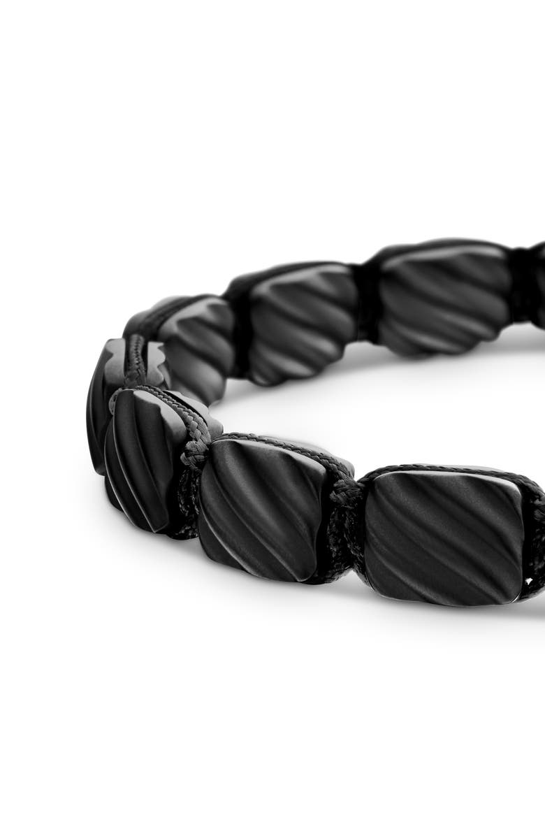 David Yurman Men's Woven Tile Bracelet in Black Titanium & Sterling Silver, Alternate, color, Blck Titanium W/ Sterling Silv