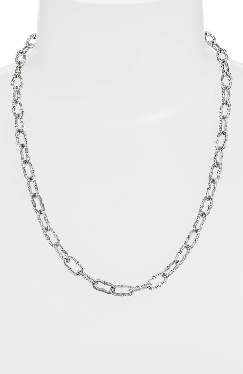 Konstantino Kleos Chain Link Necklace, Main, color, 