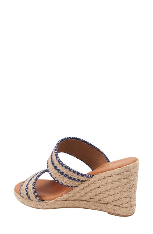 Andre Assous André Assous Nolita Wedge Slide Sandal In Blue