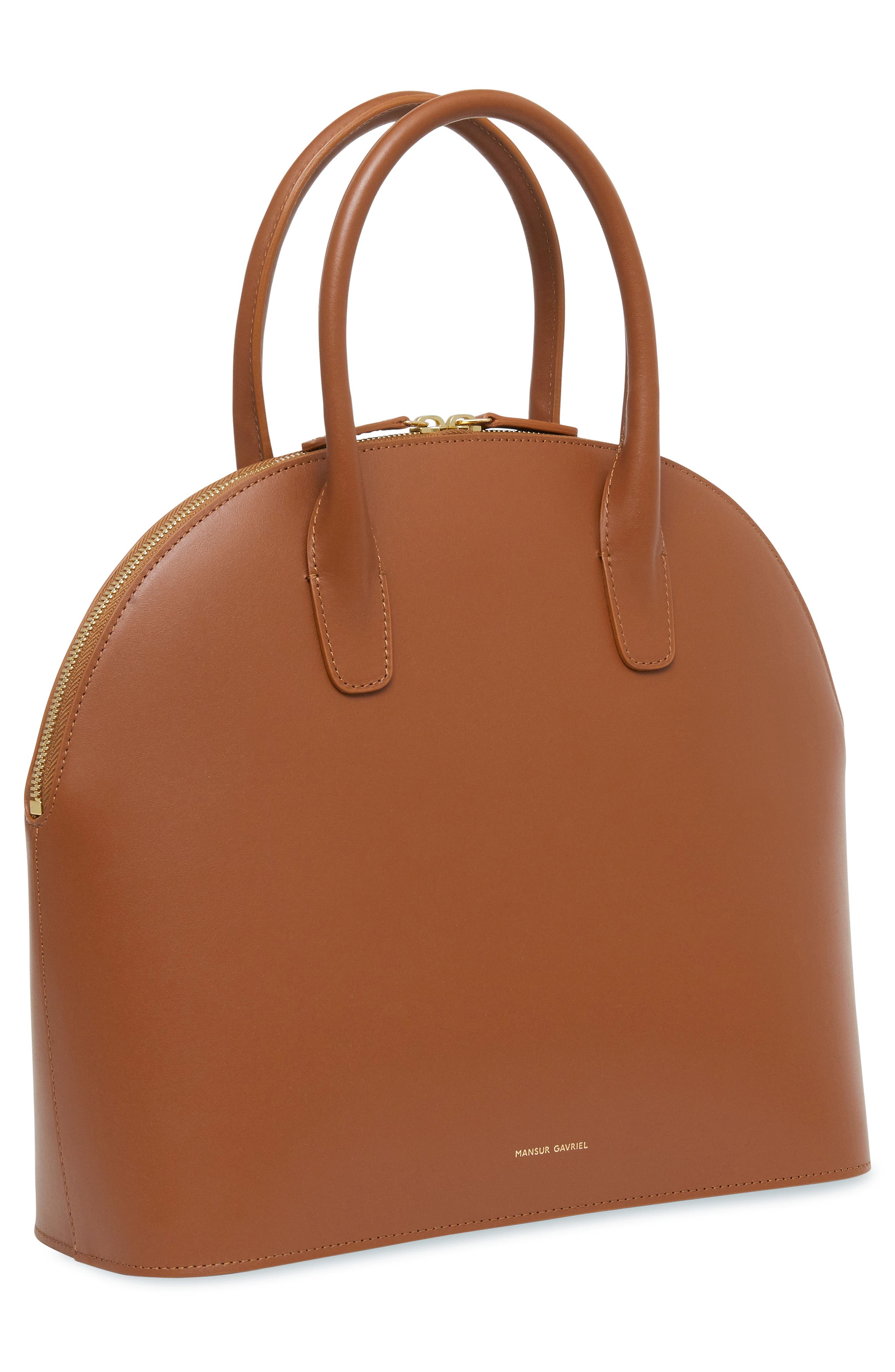 Mansur Gavriel Top Handle Rounded Leather Bag, Alternate, color, 