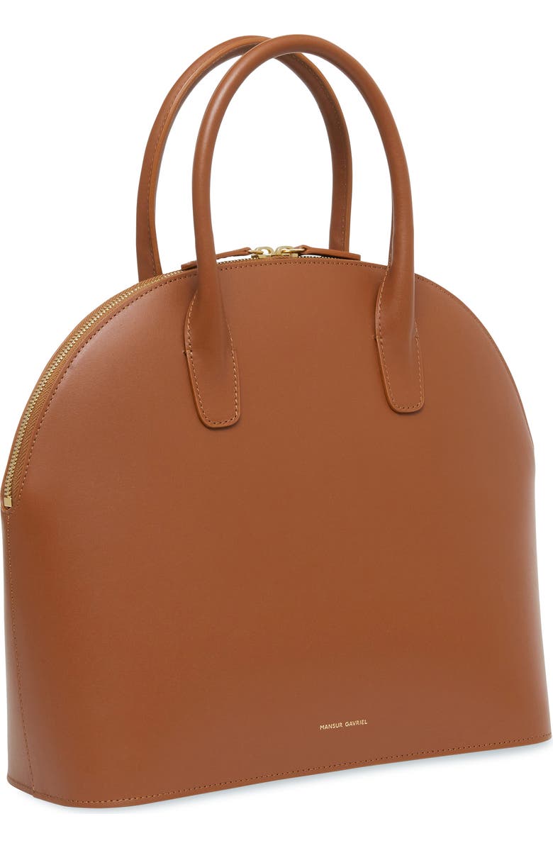 Mansur Gavriel Top Handle Rounded Leather Bag, Alternate, color,
