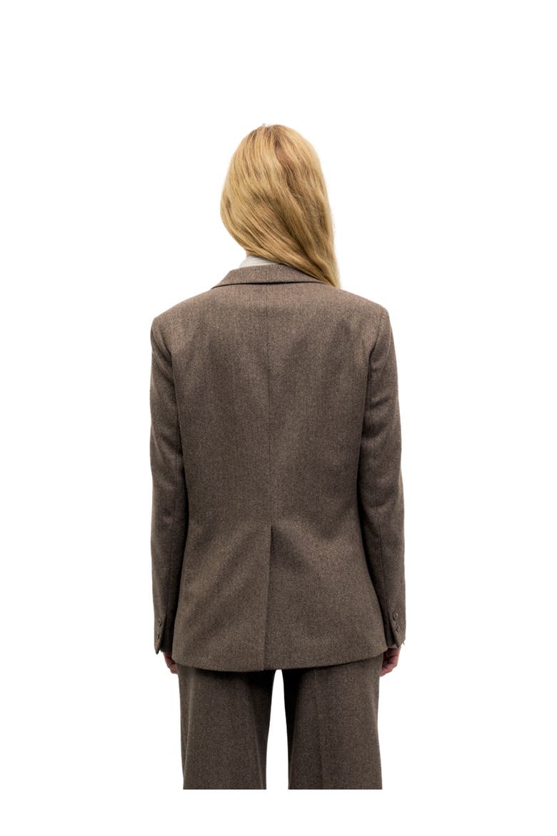 Jov Herringbone Blazer, Alternate, color, Brown