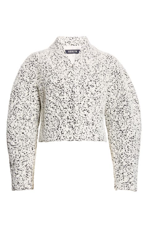 Mila Short Bouclé Tweed Jacket