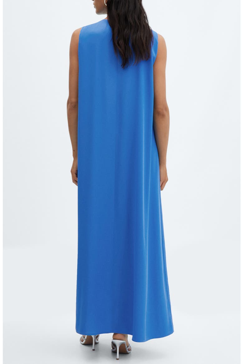 Pleated Sleeveless Dress, Alternate, color, BLUE