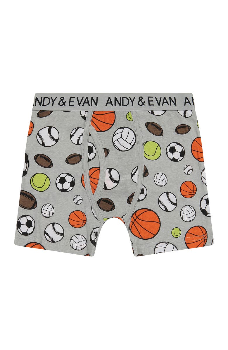 Andy & Evan Kids' 5-Pack Boxer Briefs, Alternate, color,