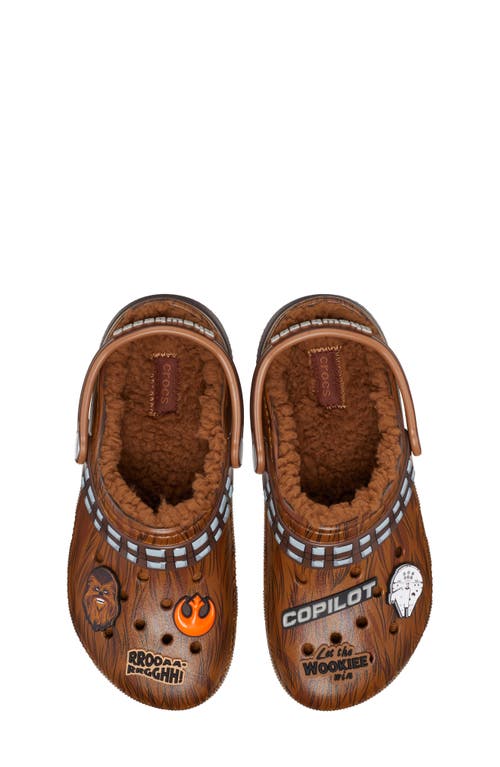 Crocs Boys Star Wars Lined Clog In Brown
