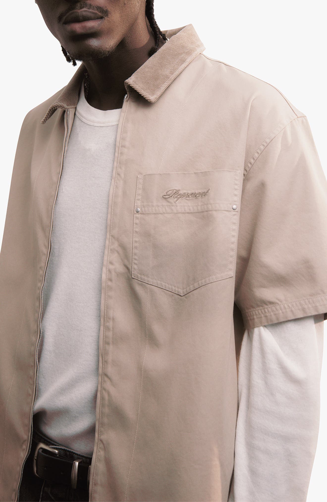 Ramona Short Sleeve Zip-Up Shirt - image 2