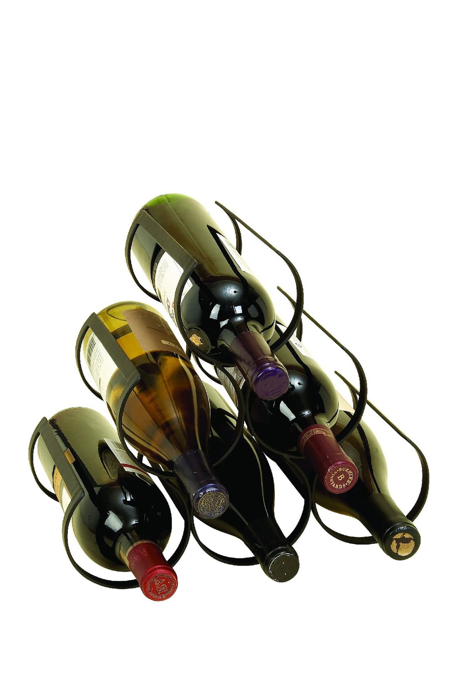 Metal Wine Rack Storage WILLOW ROW Modern Black Iron 6-Bottle Wine Rack | Nordstromrack