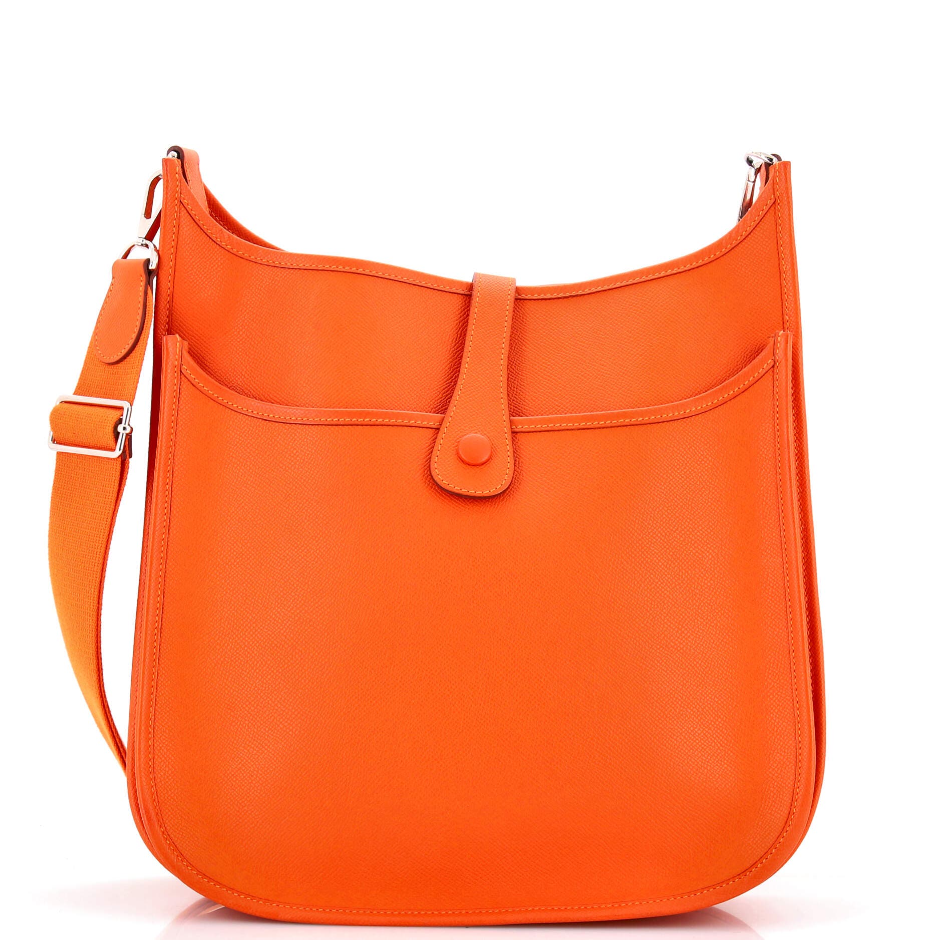 Pre-Owned Hermes Evelyne Bag Gen III Epsom GM, Alternate, color, Feu