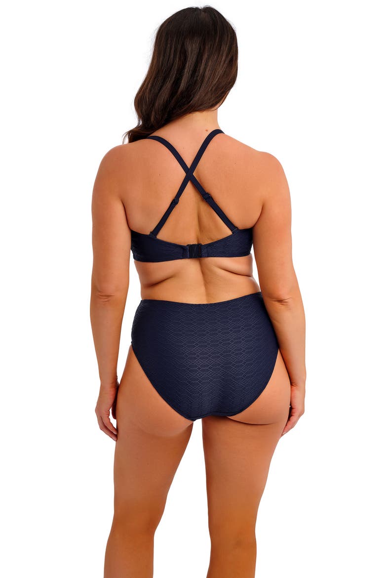 Azores DD-Cup Underwire Bandeau Bikini Top, Alternate, color, MIDNIGHT