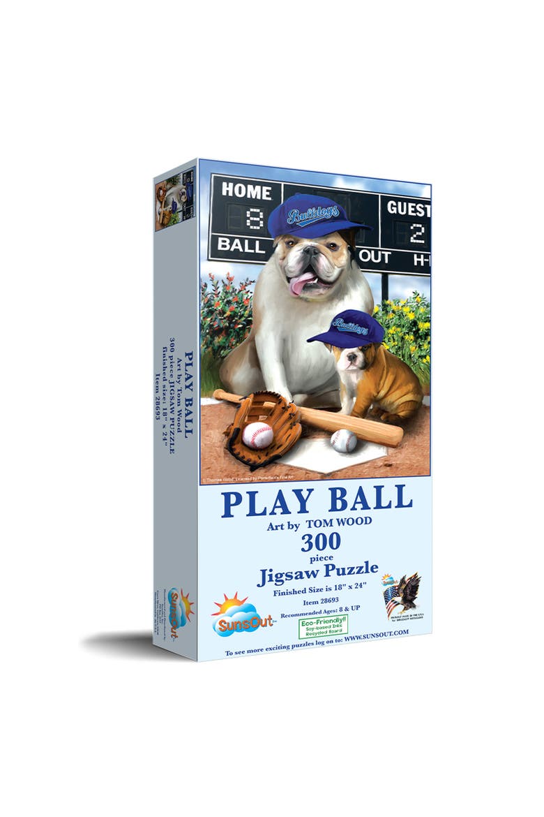 Play Ball 300 piece Jigsaw Puzzle for Adults, Main, color, Multicolor