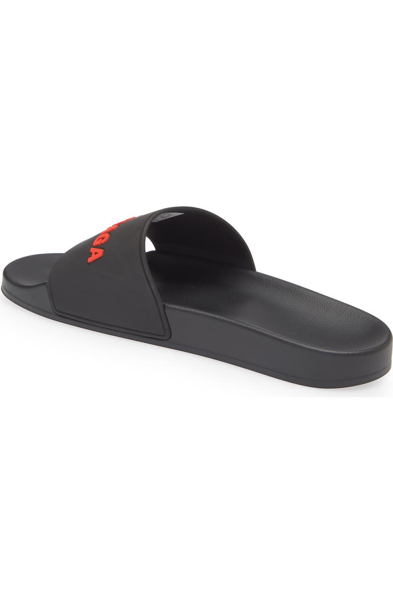 Balenciaga Logo Slide Sandal, Alternate, color,