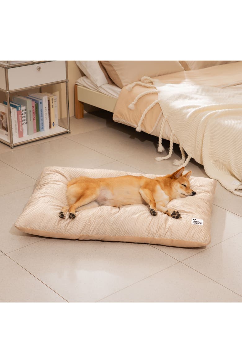 Dual-Sided Plush Washable Dog Pad, Alternate, color, Beige