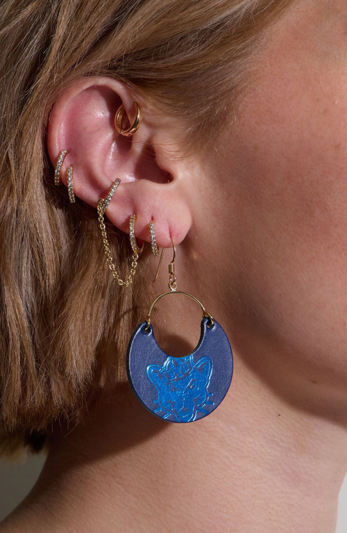 Nickel & Suede University Ninas Earrings In Multi