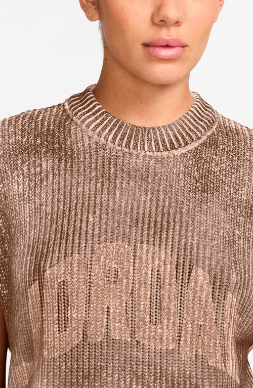 Jordan Gfx Flight Sleeveless Graphic Sweater In Brown