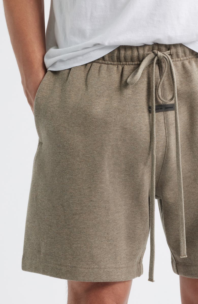 Fear of God Essentials Fleece Soccer Shorts, Alternate, color, Homestead Heather