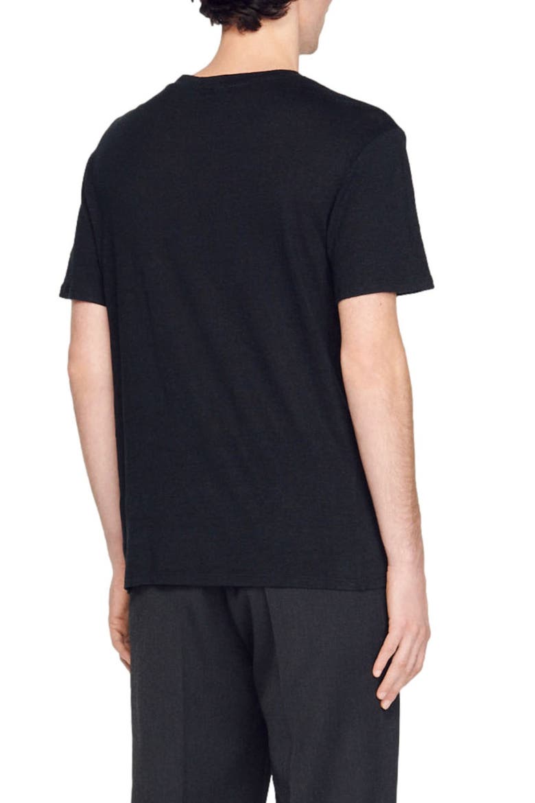 Certified linen T-shirt, Alternate, color, BLACK