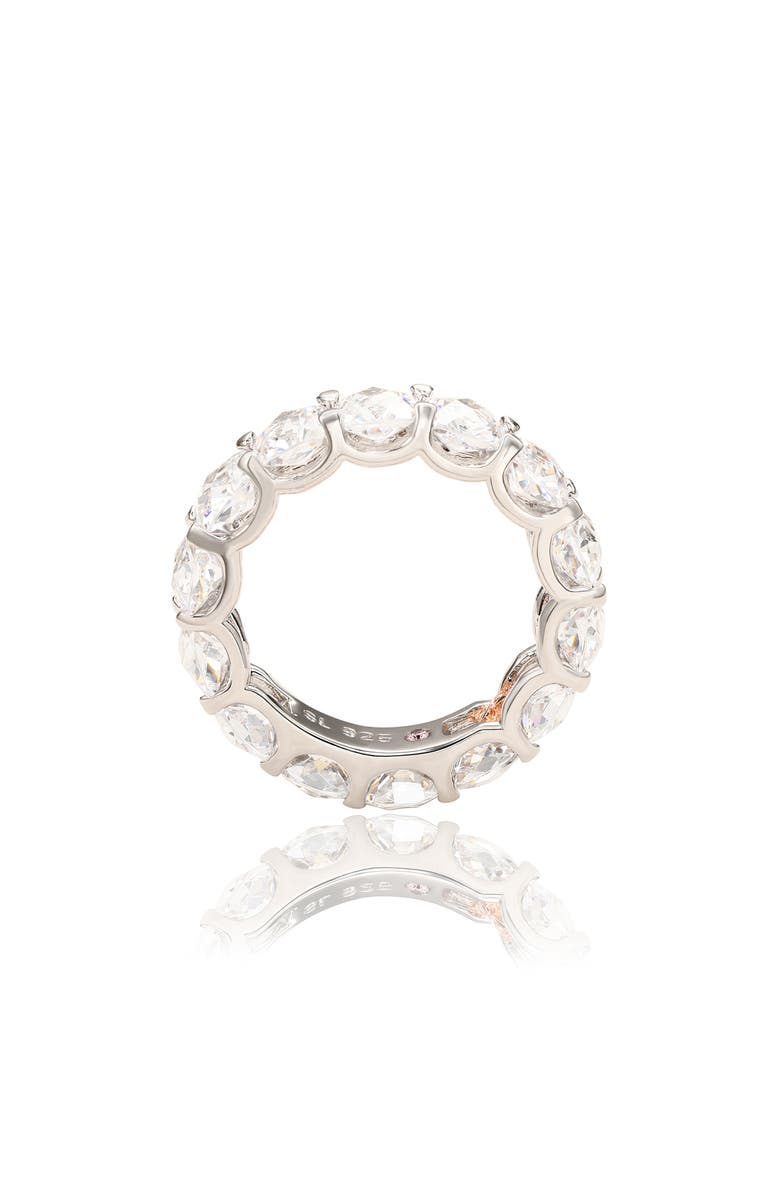 SUZY LEVIAN Cubic Zirconia Eternity Band Ring, Alternate, color, White