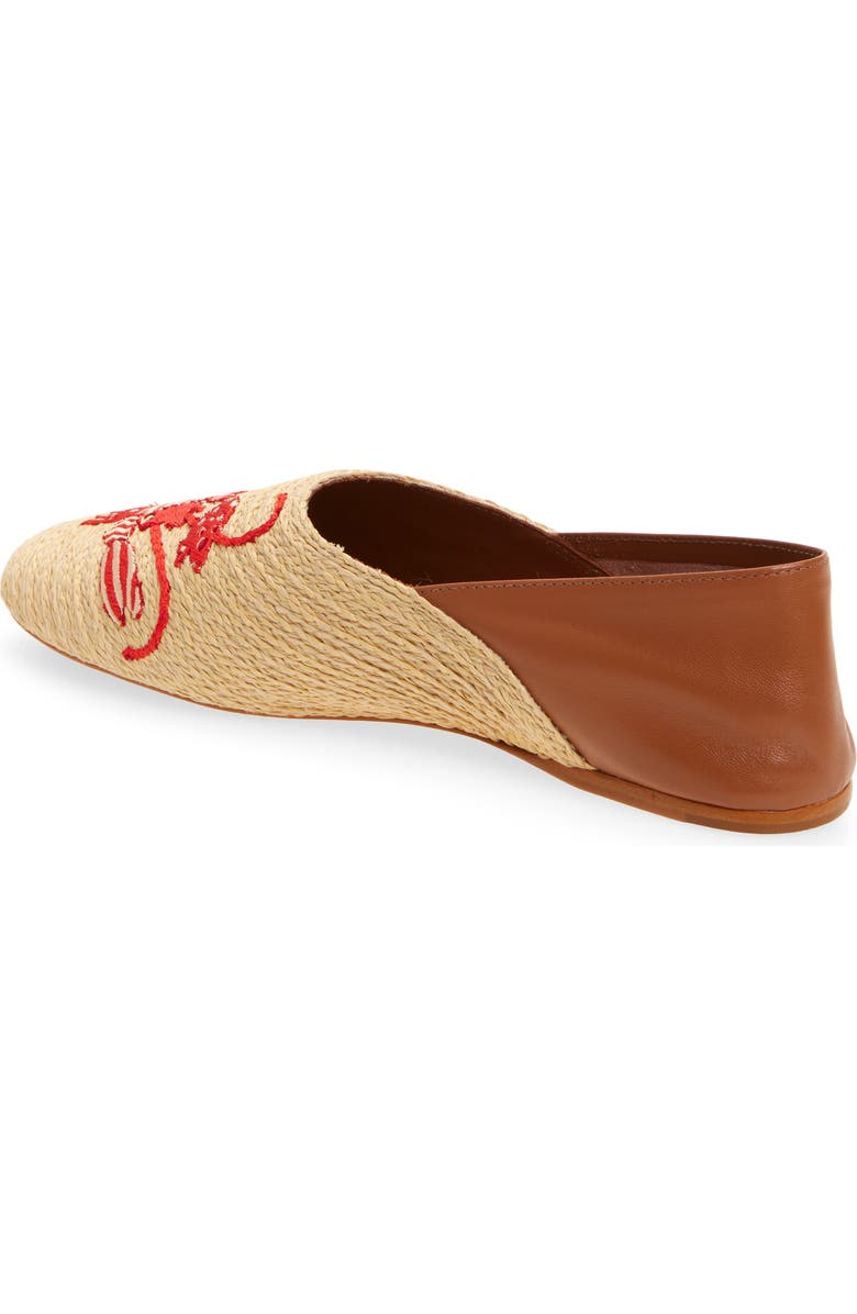 FARM Rio Raffia Flat, Alternate, color, Lobster