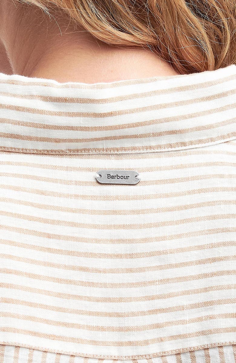 Barbour Marine Stripe Linen Shirt, Alternate, color, 