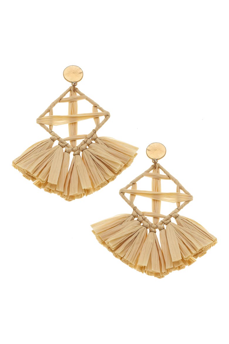 Calista Statement Earrings, Main, color, IVORY