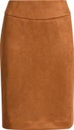 Tahari ASL Faux Suede Pencil Skirt