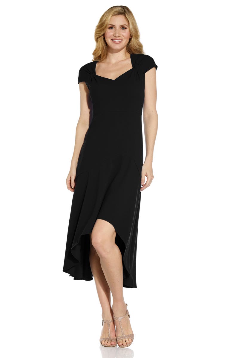 Adrianna Papell Divine Crepe Midi Cocktail Dress, Alternate, color, 