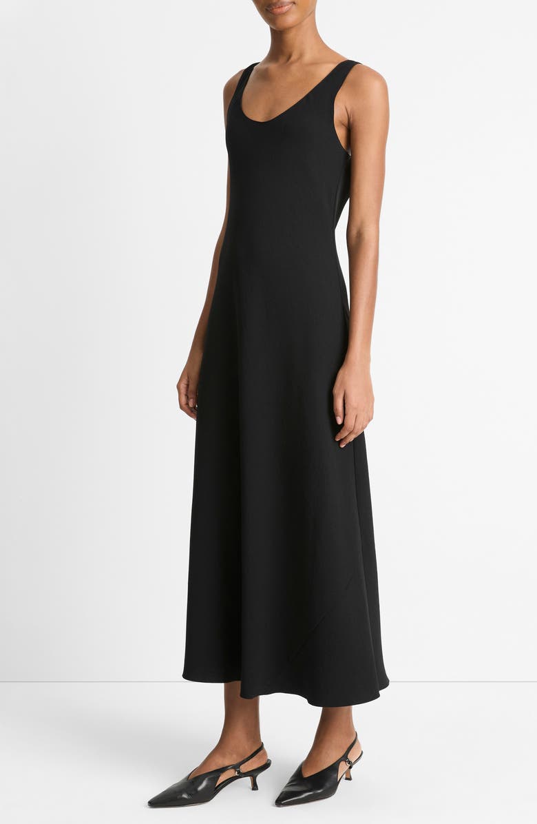 Vince Scoop Neck Slip Dress, Alternate, color, Black