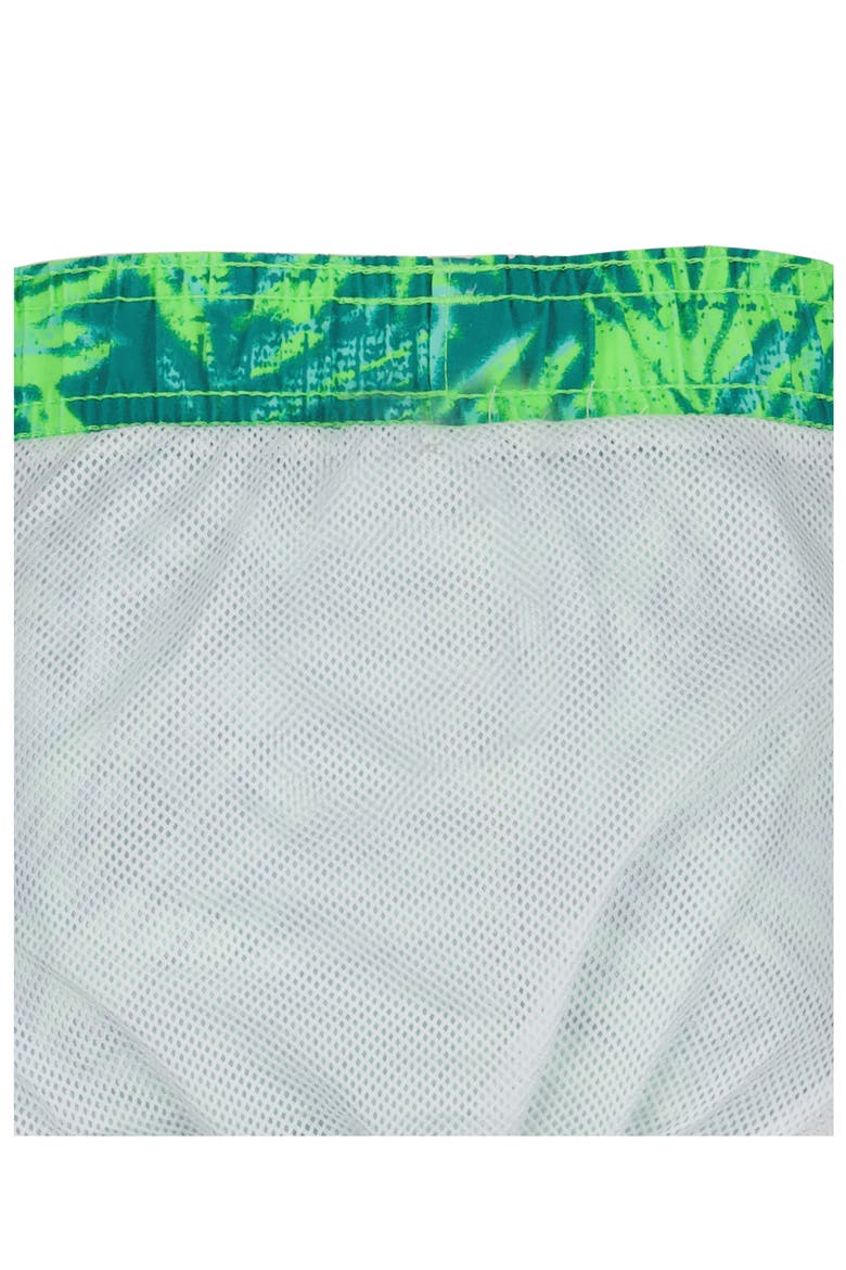 Palm Grid Swim Graphic T-Shirt & Swim Trunks Set, Alternate, color, COASTAL TEAL