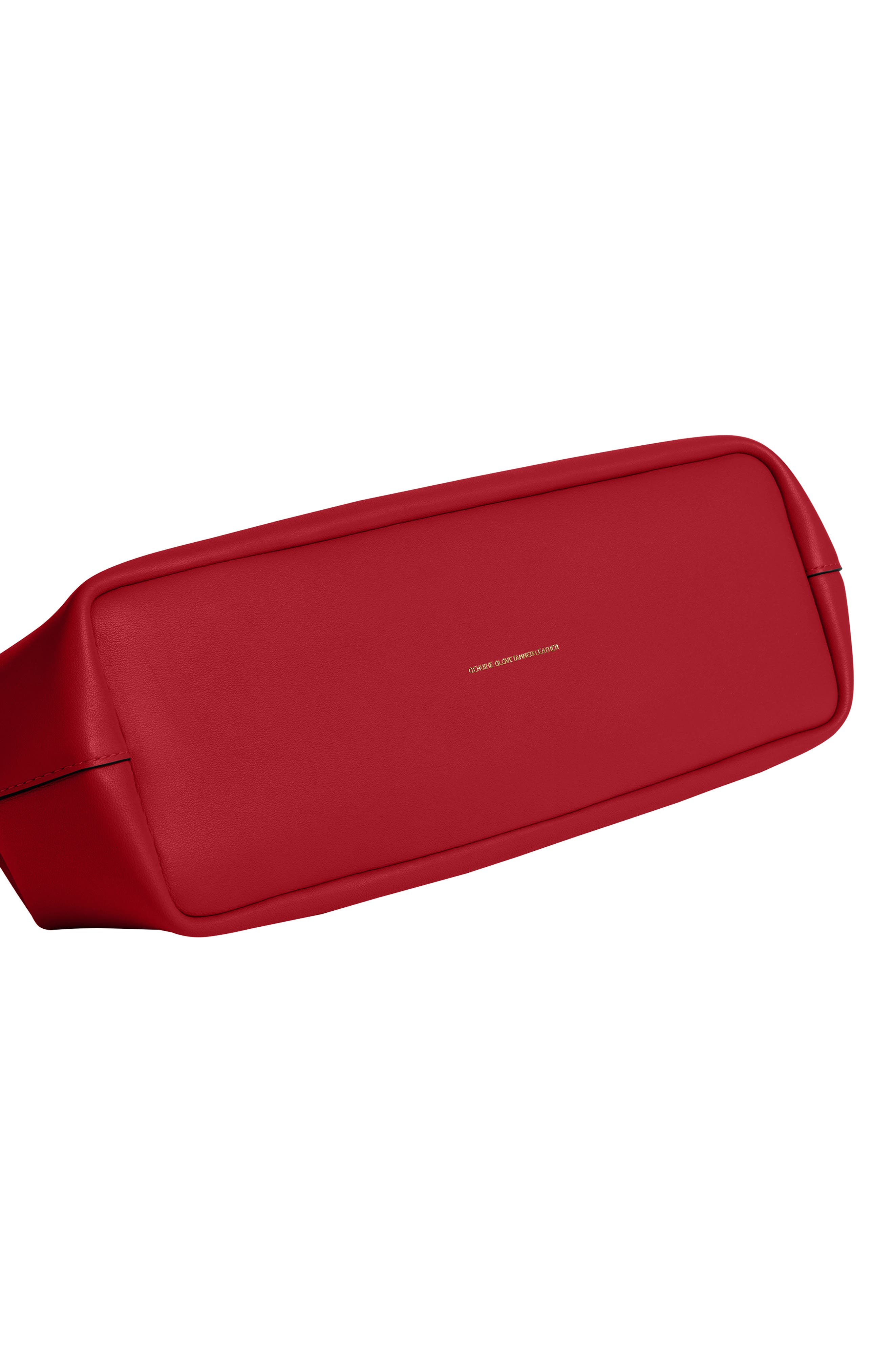 Kisslock Glovetanned Leather Frame Clutch, Alternate, color, B4/ POPPY