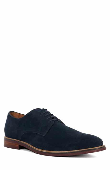 Dune London Stanley Suede Plain Toe Derby
