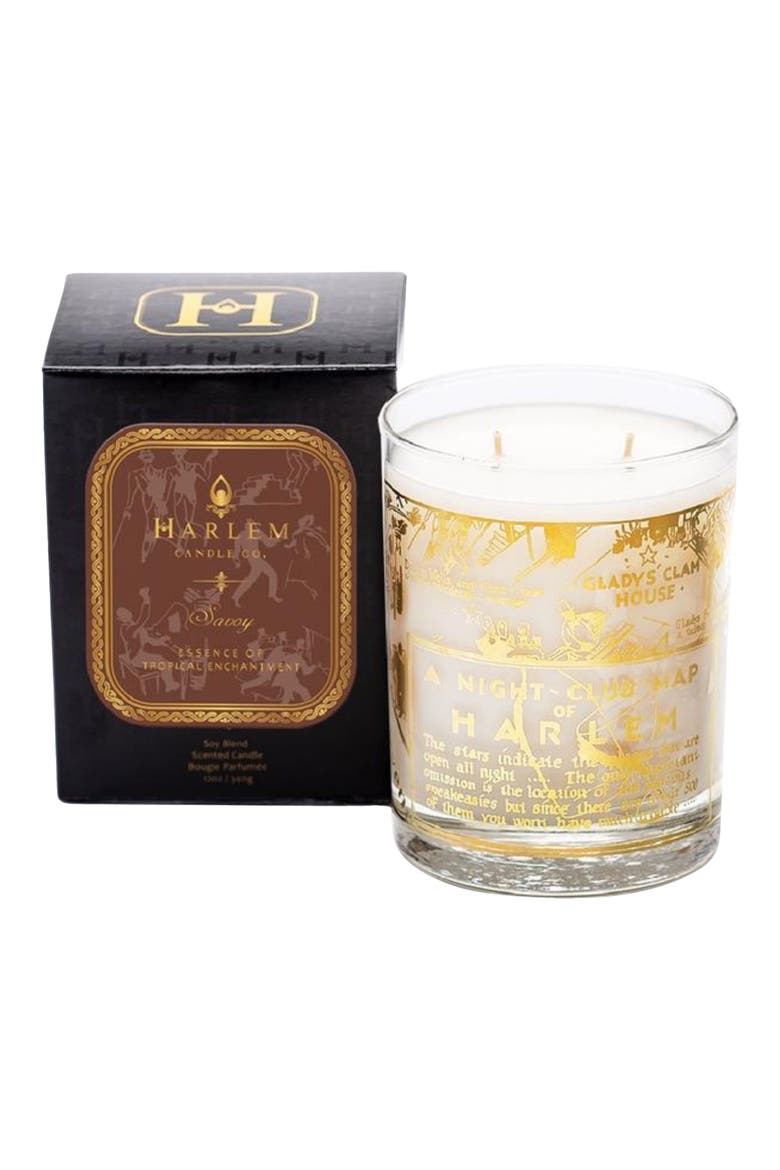 Nightclub Map of Harlem Candle, Alternate, color, SAVOY