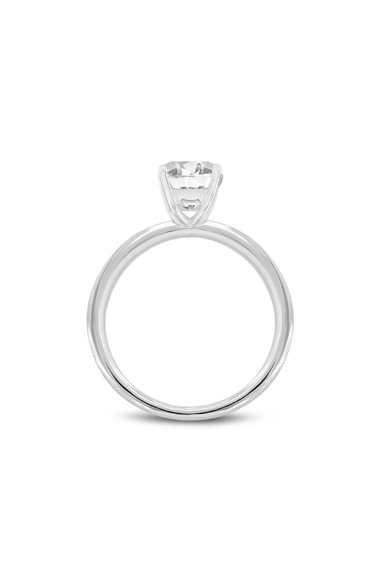 LuvMyJewelry Nisrine 14K White Gold Cushion Cut Lab Grown Diamond Solitaire Engagement Ring - 2.25 Ct, Alternate, color, 14K White Gold