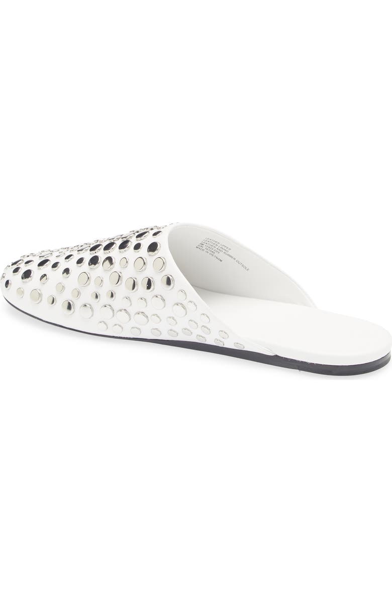 Tory Burch Stud Leather Mule, Alternate, color, Cloud / Silver