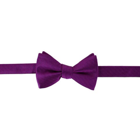 Etched Herringbone Twist Bowtie