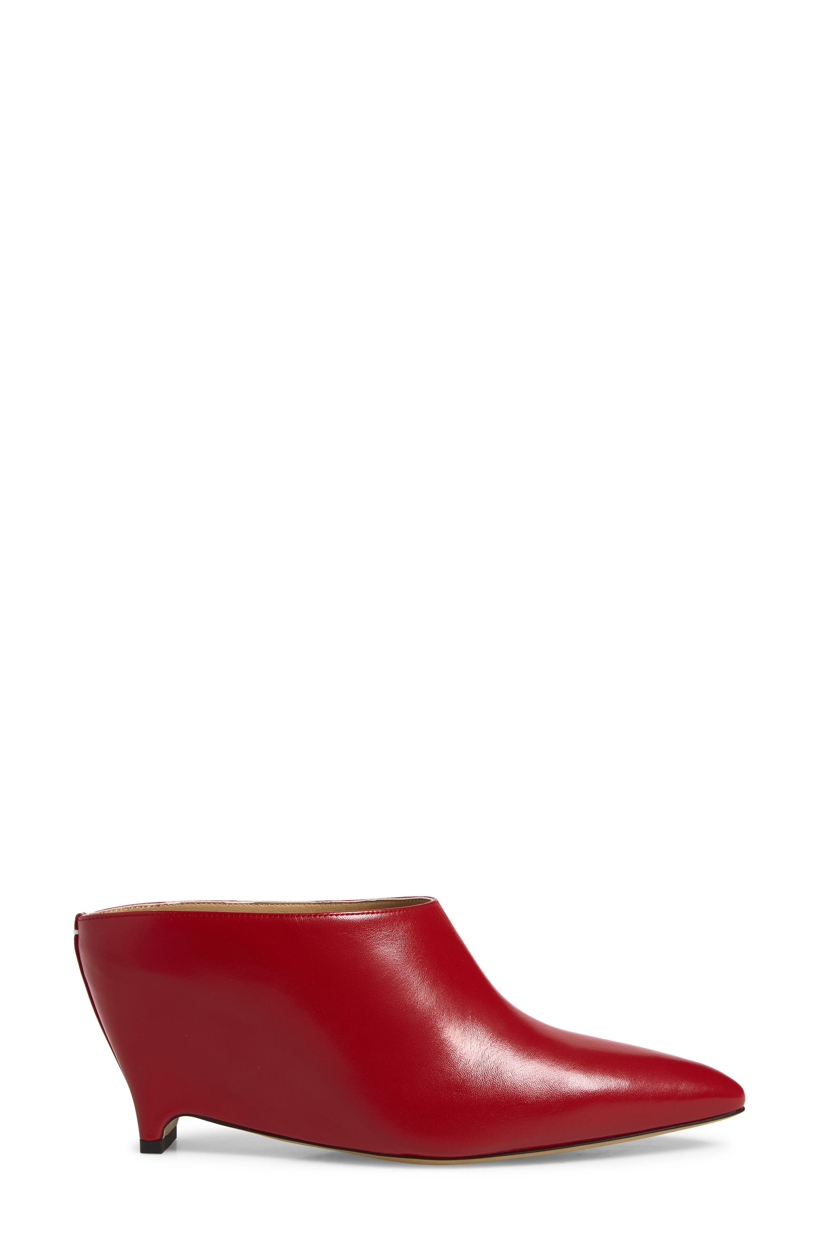 Wedge Pointed Toe Mule, Alternate, color, RED