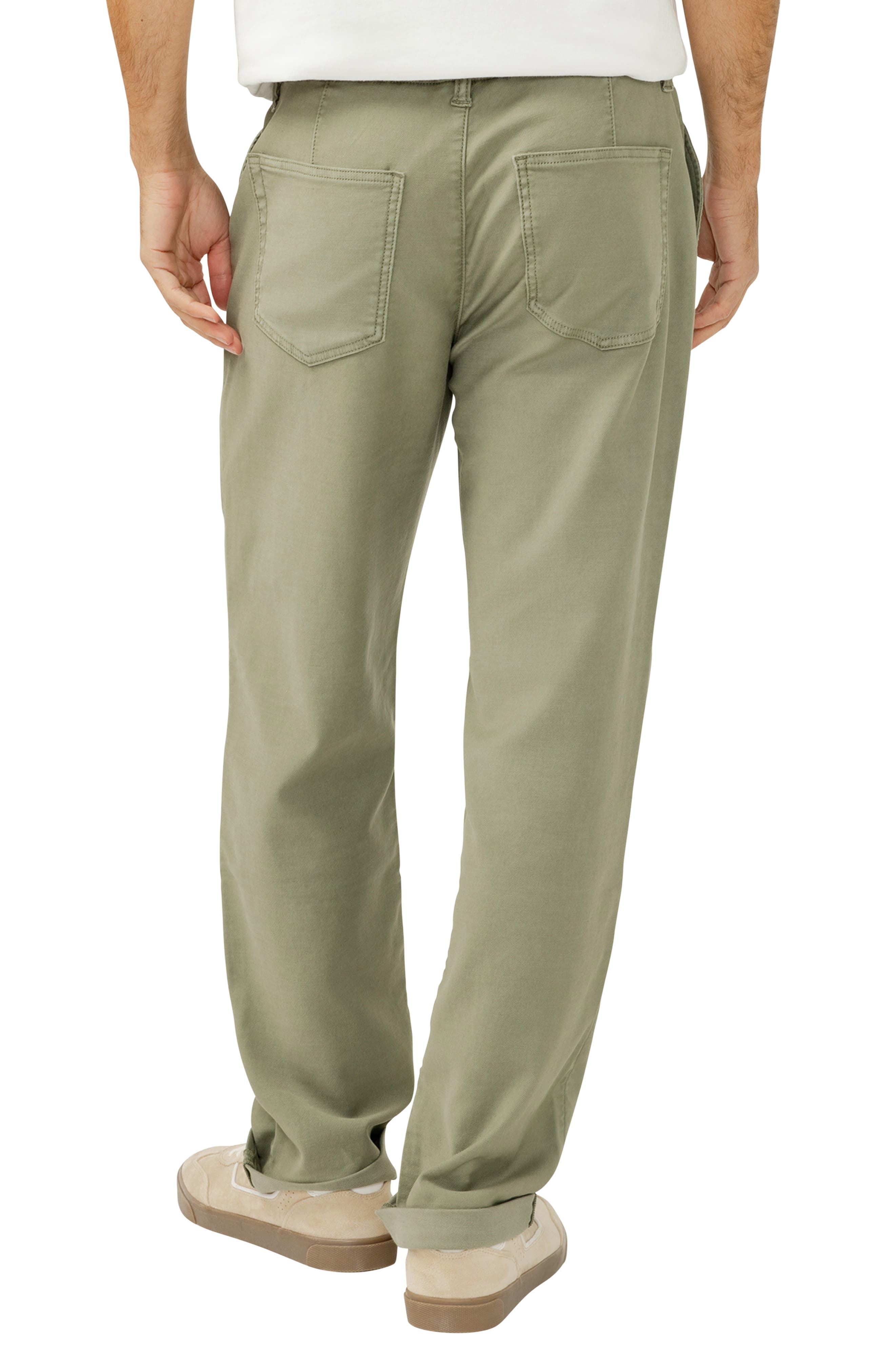 Relaxed Drawstring Waist Knit Flex Jeans - image 4