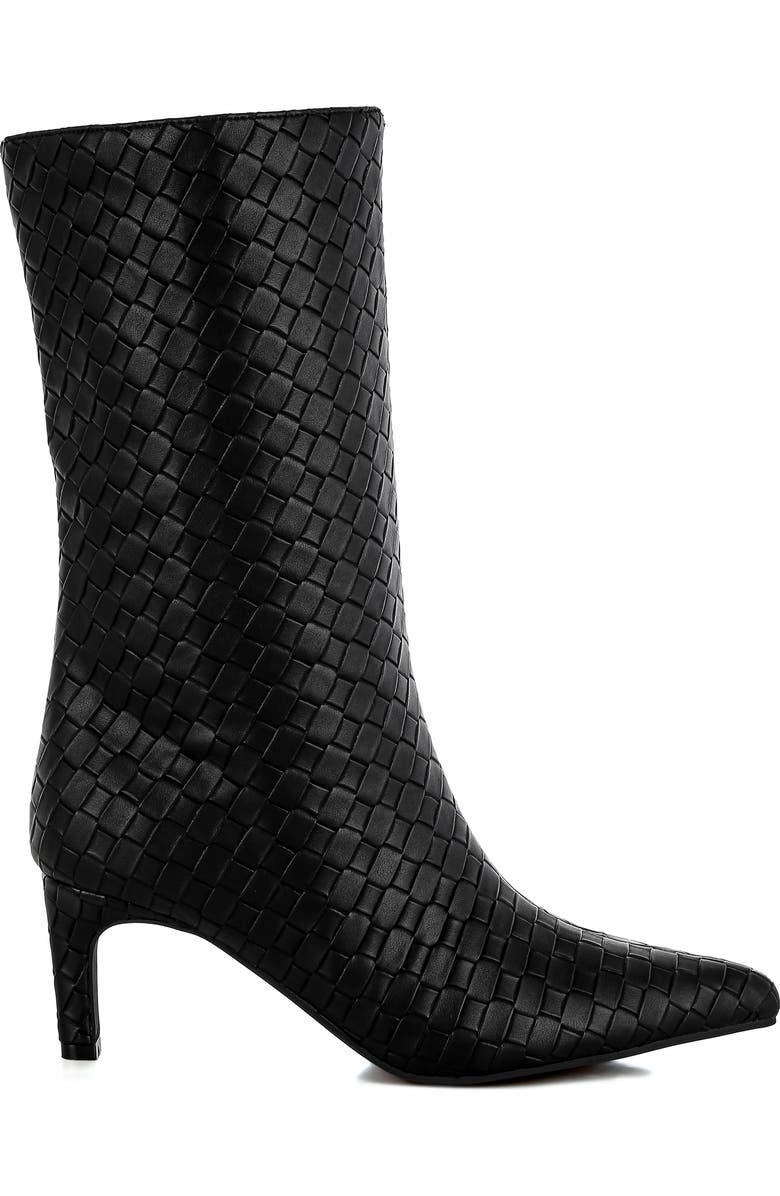 LONDON RAG Mentha Woven Faux Leather Boot, Alternate, color,