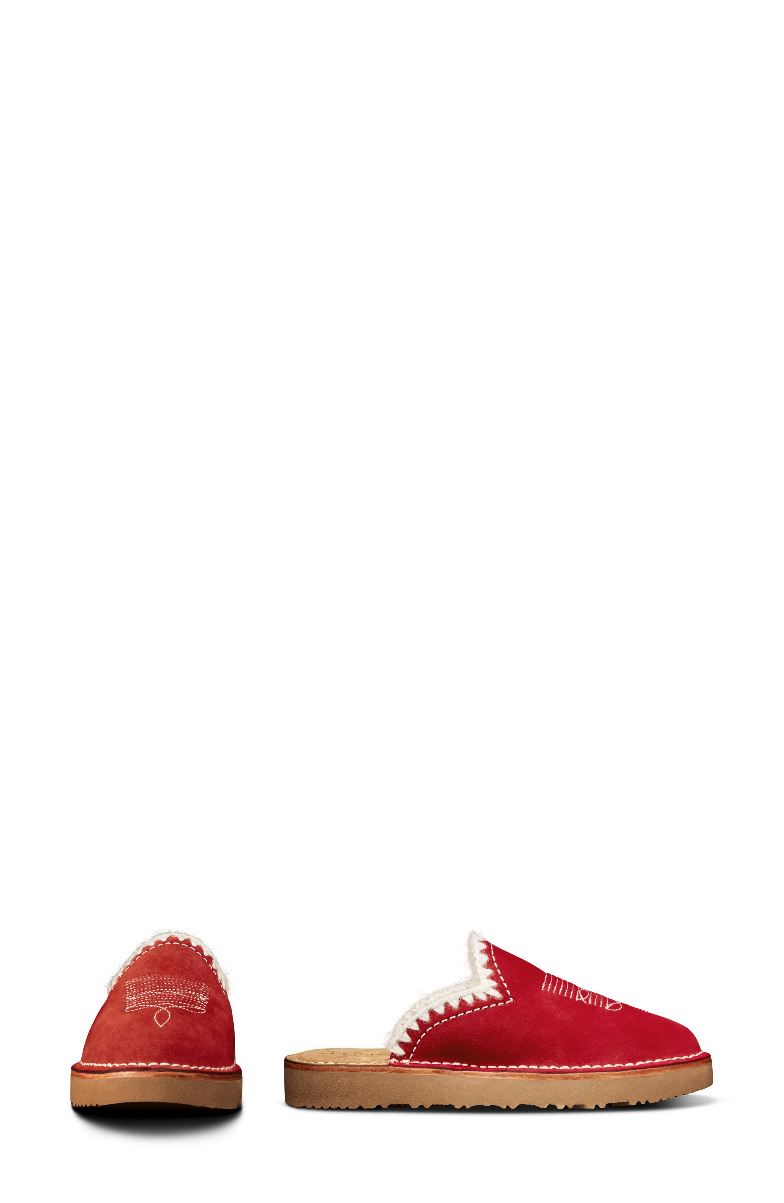 The Olivia Mule, Alternate, color, CHERRY