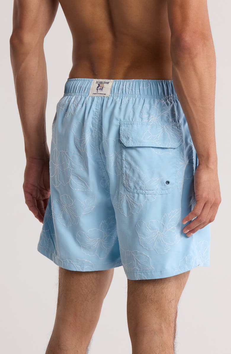 Vintage Summer Volley Swim Shorts, Alternate, color, Blue