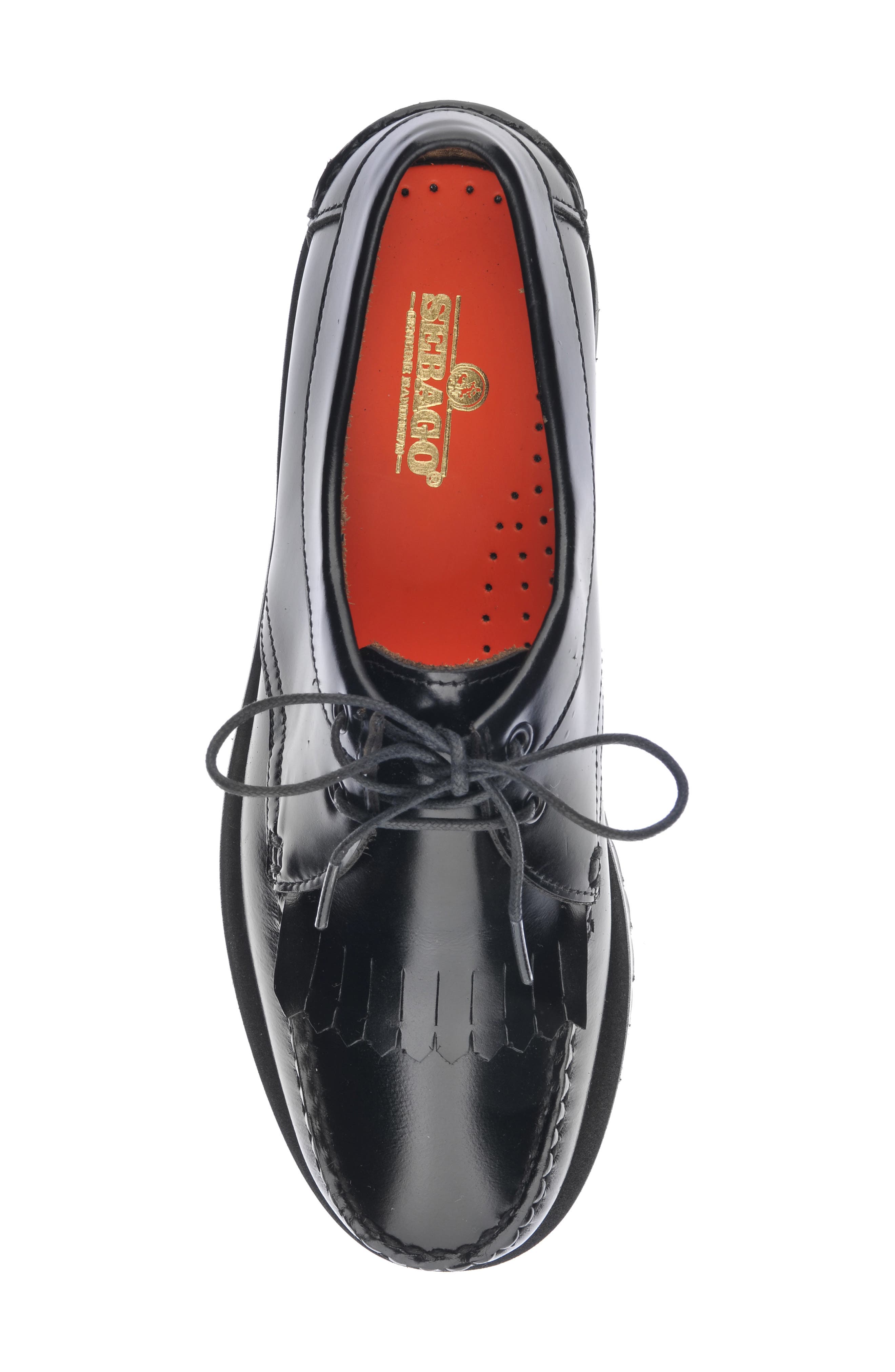 James Fringe Lug Oxford, Alternate, color, BLACK