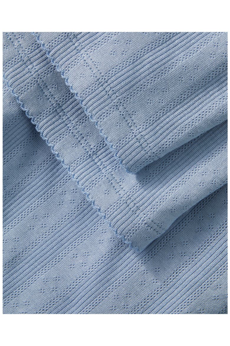 Pima Cotton Pointelle Pajama Pants, Alternate, color, BLUE