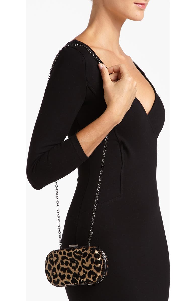 Menbur Leopard Print Minaudière, Alternate, color,
