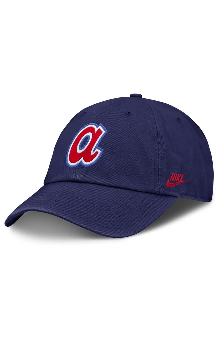 Nike Men's Nike Royal Atlanta Braves Club Adjustable Hat, Main, color,