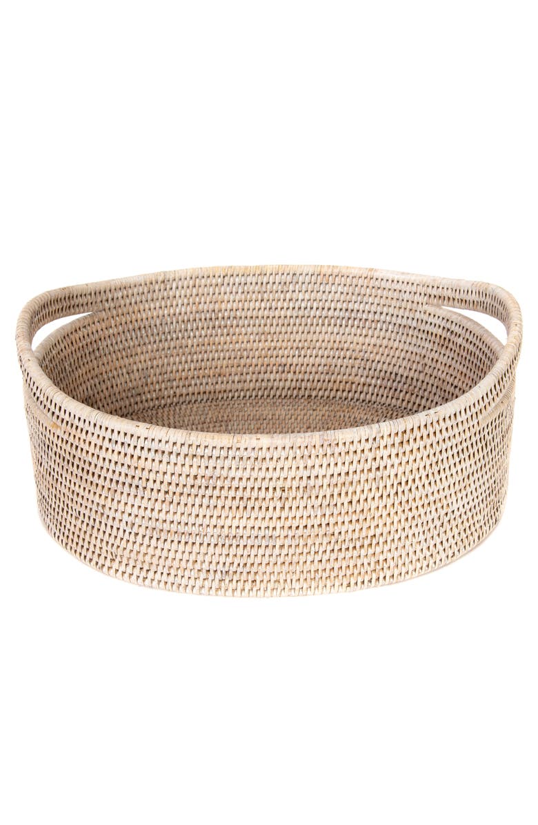 Artifacts Trading Company<sup>™</sup> Artifacts Rattan Oval Basket, Alternate, color, White Wash