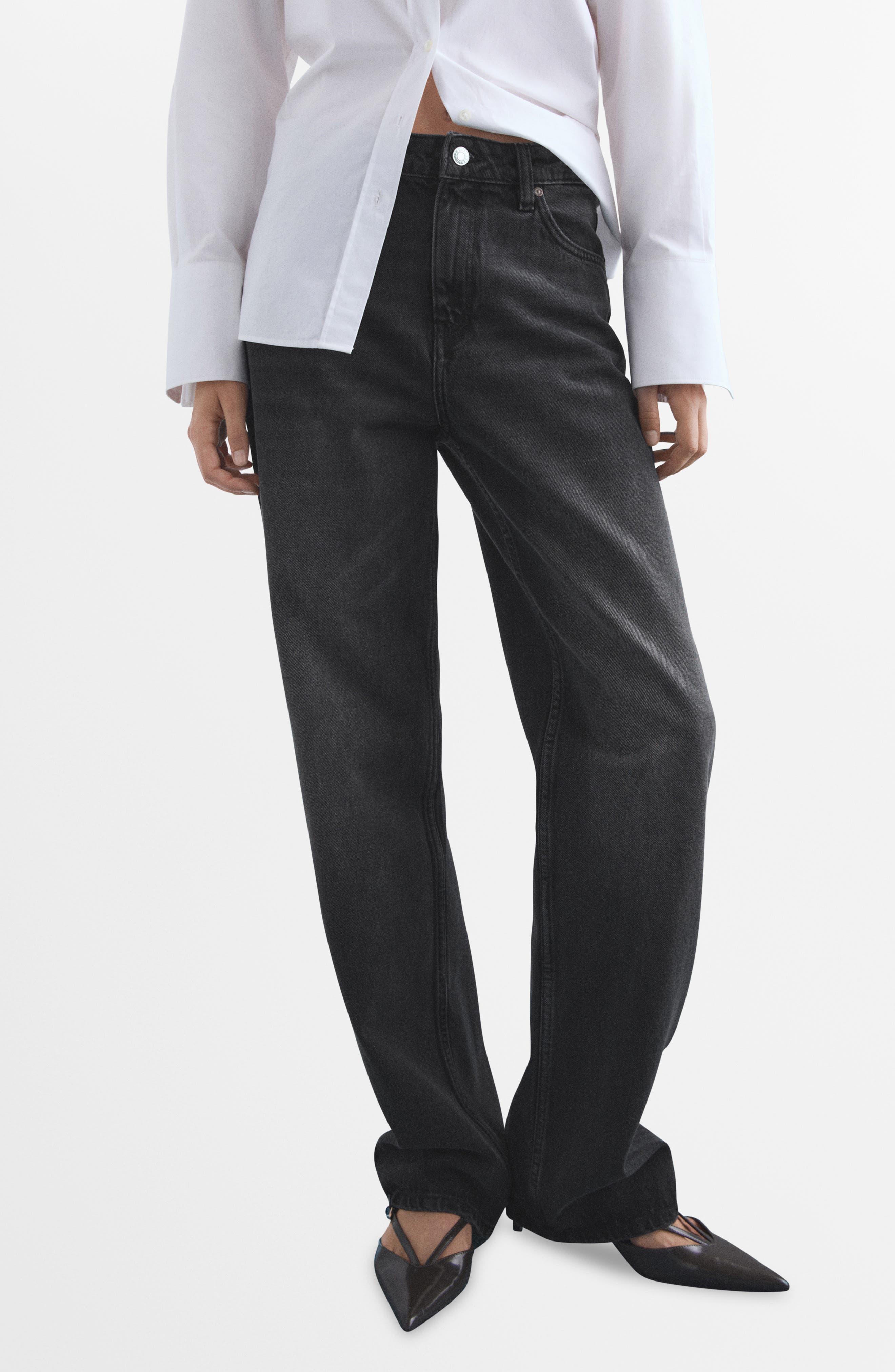 MANGO Miami Straight Leg Jeans