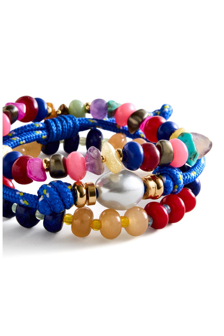 On the Bright Side Set of 3 Assorted Bracelets, Alternate, color, BLUE MULTI