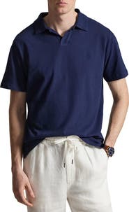 Polo Ralph Lauren Johnny Collar Cotton & Linen Pocket Polo