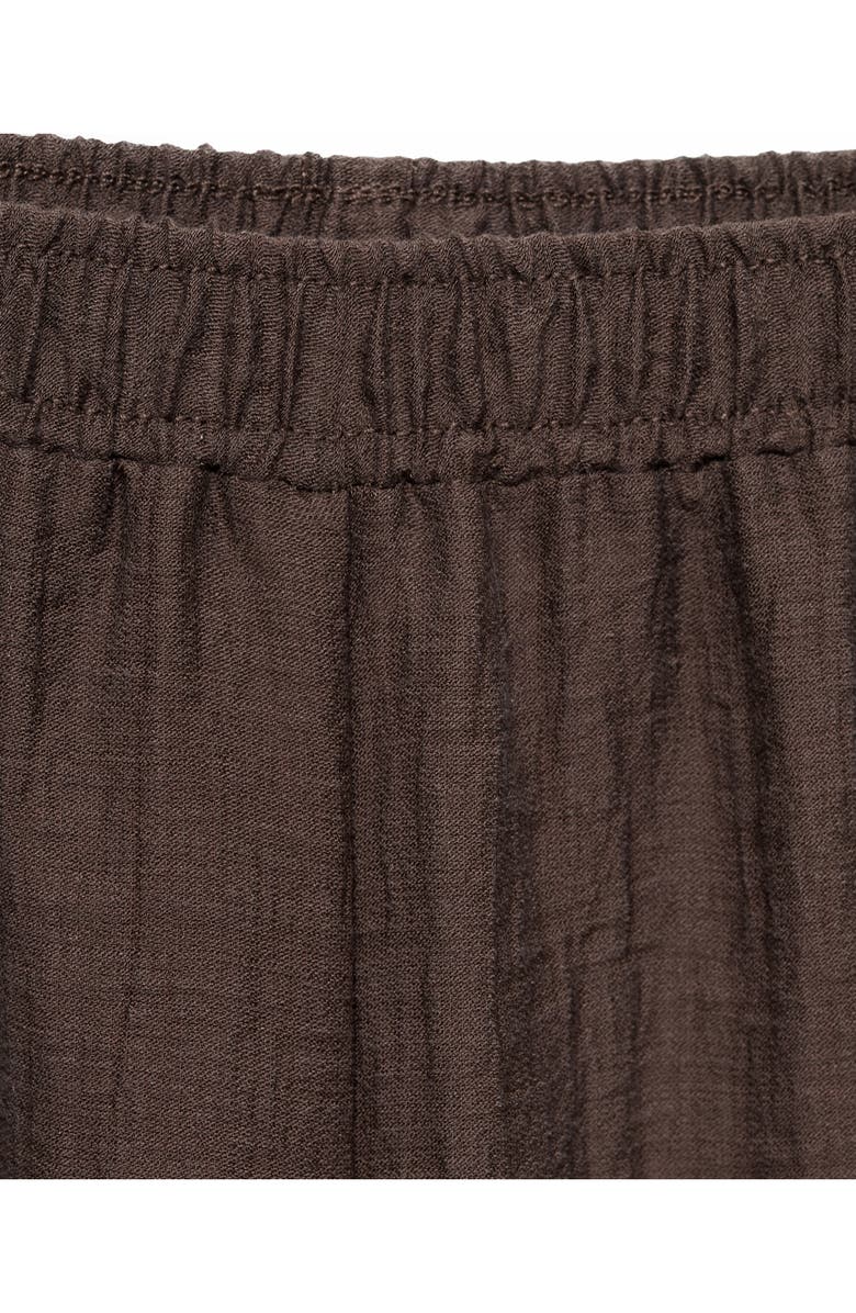 MANGO Elastic Waist Lyocell Blend Pants, Alternate, color,